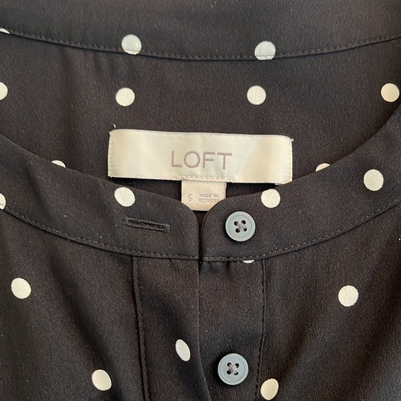 LOFT Polka Dot Bell Sleeve Dress - Picture 4 of 5